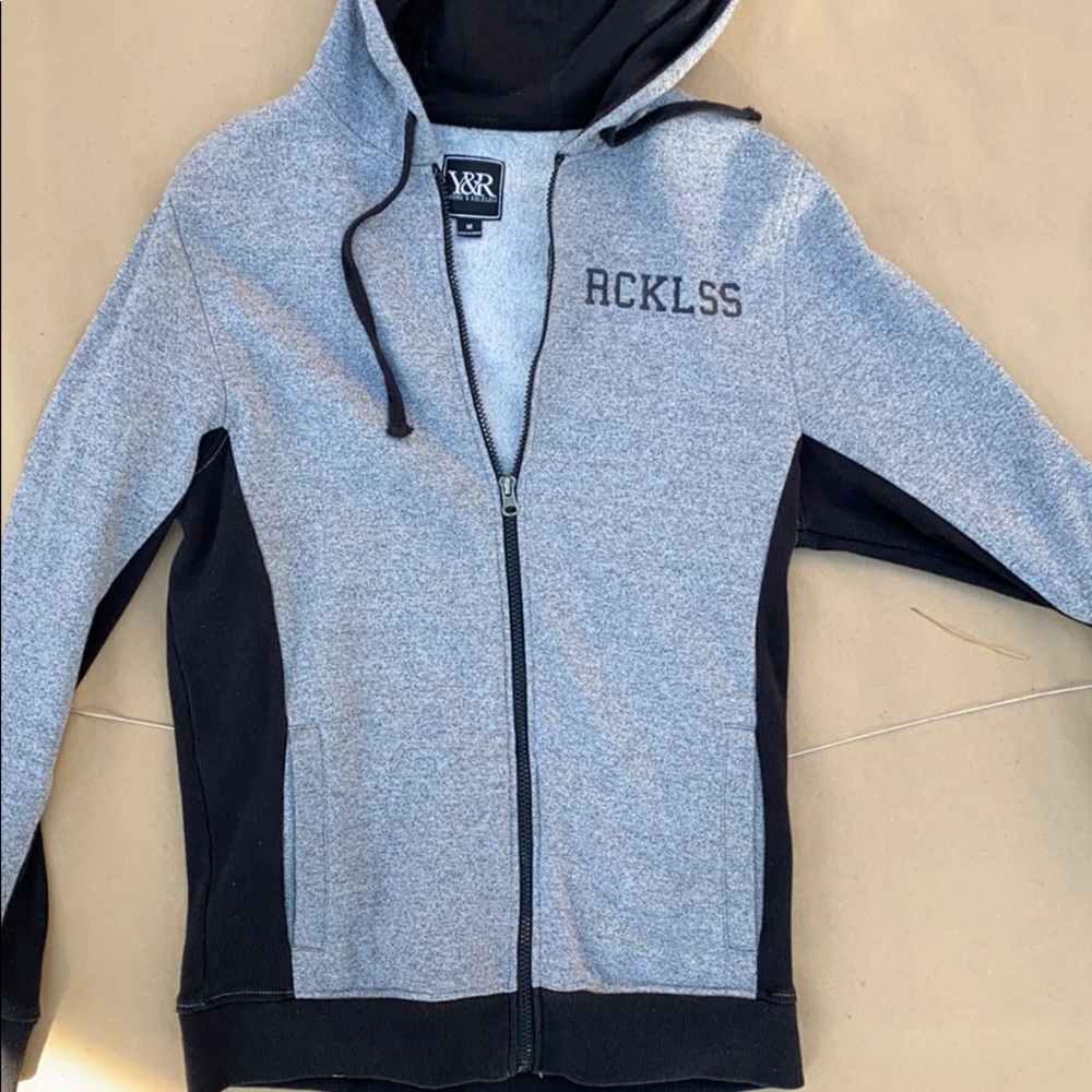 Reckless zip up hoodie
